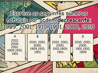 Revisões: números naturais