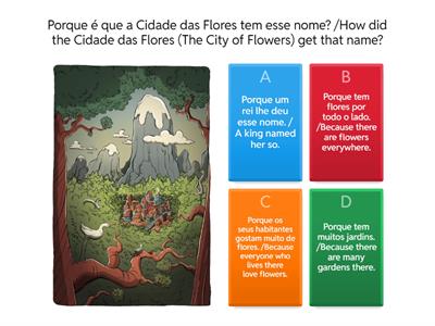 QUESTIONÁRIO - A Magia de Luna na Cidade das Flores, de Teresa Dangerfield. Ilustrações de Paulo Salvador Lopes