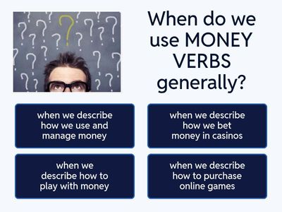 Money Verbs and Maths Exercises 7th