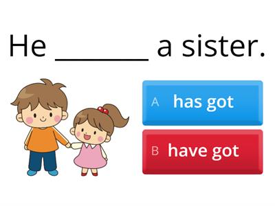 Have got/has got