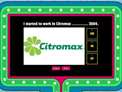 Prepositions of Time - IN ON AT