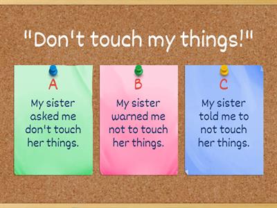 Reported Commands and Requests - starter