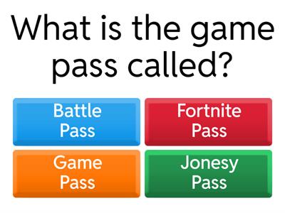 Fortnite Quiz.