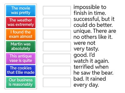 B2 U2D GRM - gradable and non-gradable adjectives