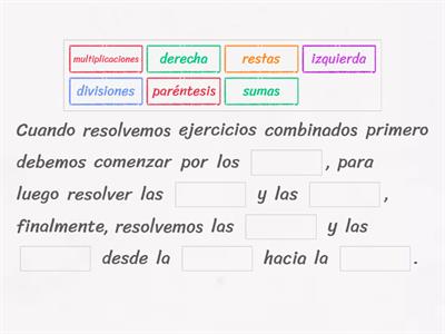 Ejercicios combinados