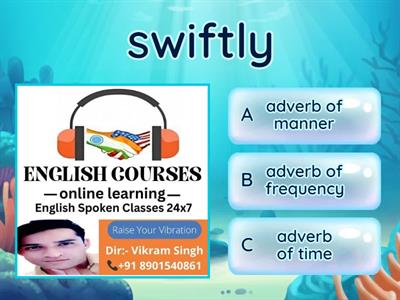 Types of adverbs (Part- 02) by esc24x7.com (Vikram- 8901540861)