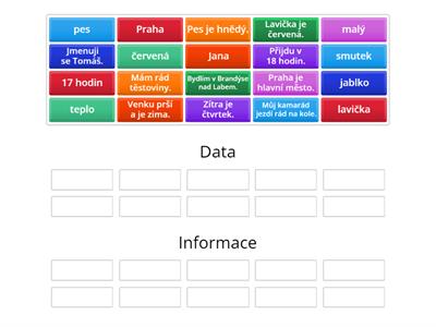 Data a informace 2