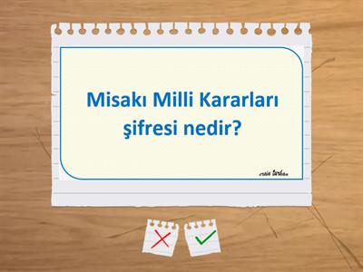 Ersin TURHAN ile İNKILAP 2.ünt Milli Mücadele Hazırlık Evresi-4