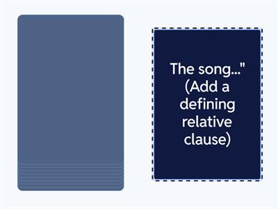 defining, non-defining relative clause