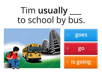 Present simple Present continuous Quiz