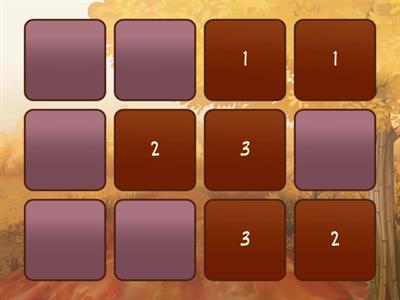 Matching numbers 1-6