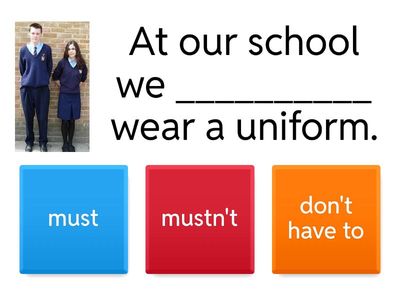 MUST- MUSTN’T- HAVE TO- DON’T HAVE TO 