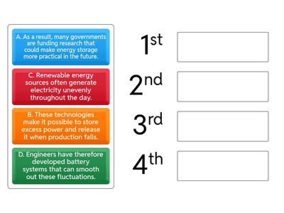 Re-order paragraph (PTE practice)