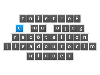 Frases pra ordenar e pontuar- GAMES