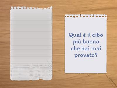 Cosa hai mangiato? passato prossimo (quasi solo) regolare