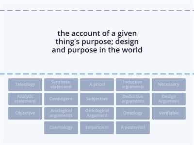 Philosophy: key words and definitions