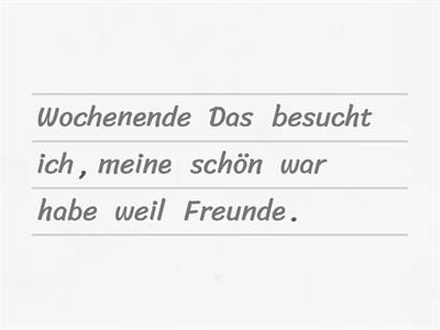 "weil" mit Perfekt oder Modalverb