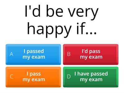 Zero, First and Second conditional