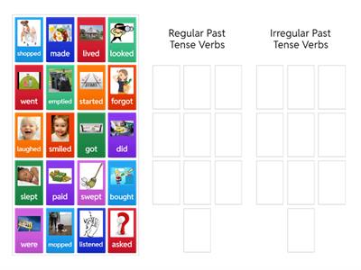 Regular and Irregular Past Tense Verbs
