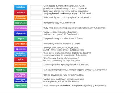 Środki stylistyczne - liceum MATURA