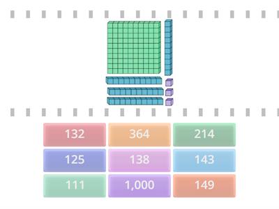 Counting Base 10 Blocks - 100 10 1