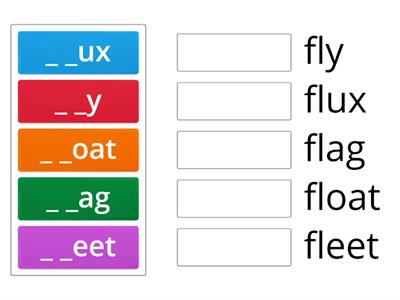 "Fl" initial consonant blends Game5