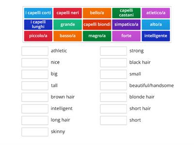 6th Aggettivi (Italiano/Inglese)