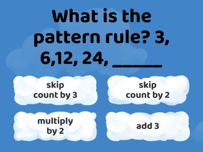 Number Patterns Practice