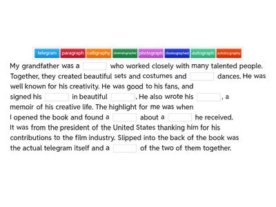 graph/gram paragraph