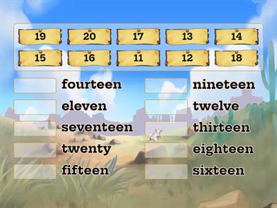 Numbers 11-20