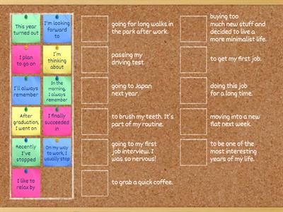 Verb Patterns -  Infinitive and -ing forms