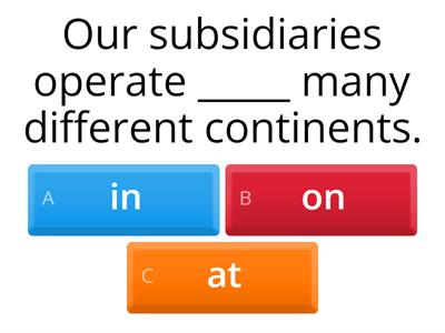 BR/PI - Unit 1 - Companies: COMPANY FACTS VOCABULARY