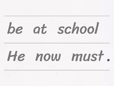 Create right sentence 