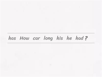 How long + present perfect + for or since (NEF Pre Int 7C)