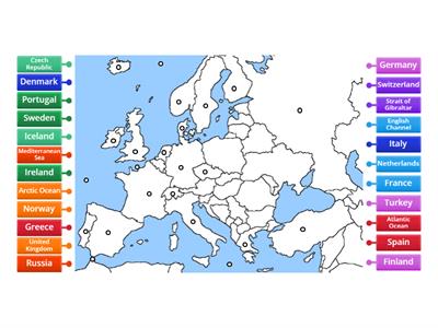 Europe Map Practice