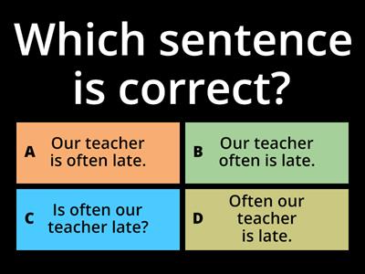 A1 Adverbs of frequency