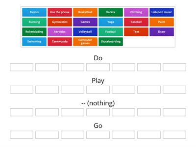 Freetime Collocations