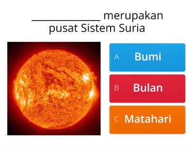 SAINS TAHUN 3 :  SISTEM SURIA