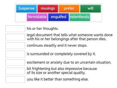 5th grade HMH vocab M 9.1