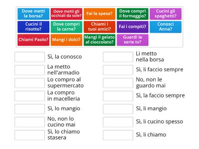 PRONOMI DIRETTI 1