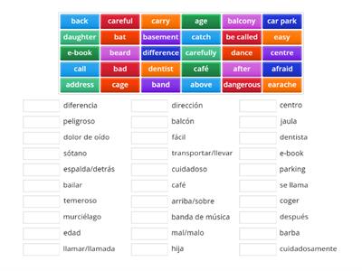 Vocabulario Cambridge