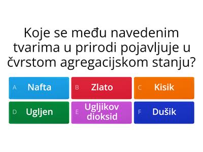 Svojstva i vrste tvari