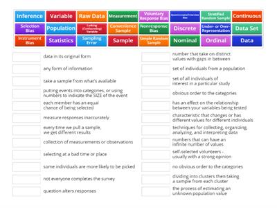  Statistics Vocab