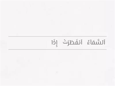 سورة الانفطار 1-12