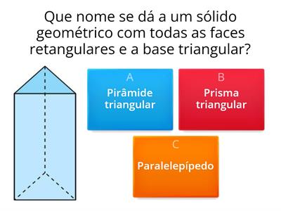 Revisão Sólidos Geométricos - 6º ano