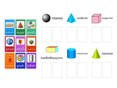 รูปร่าง รูปทรง เรขาคณิต