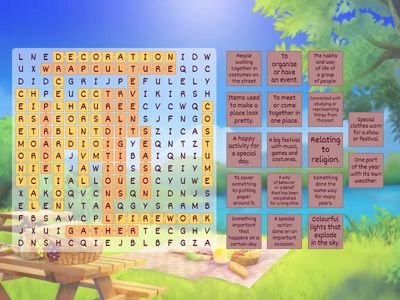 Grade 4 - Review Unit 4 - Stage 5 - Wordsearch