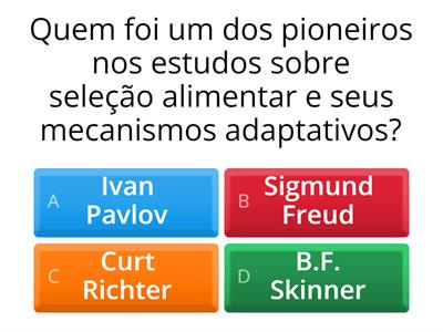 Aula 4 - Histórico dos estudos da psicologia sobre comportamento e escolha alimentar