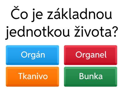 Kvíz o bunke pre šiestakov