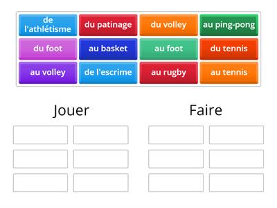 JOUER OU FAIRE?